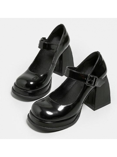 [人氣日系小皮鞋] No.39 - 9cm Platform Mary Jane LOAFERS 3958